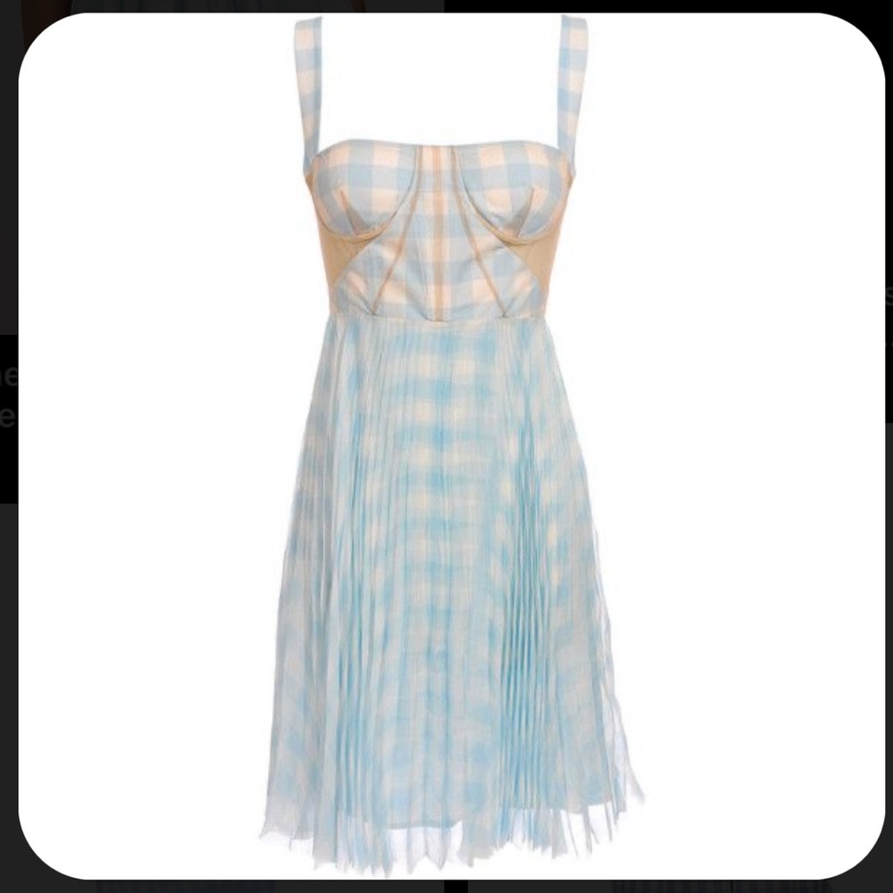 ISO: Christopher Kane Silk Gingham Mini Dress